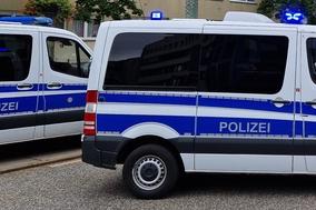 Polizei im Einsatz.