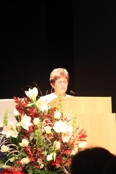 Die Oberbürgermeisterin würdigte in ihrer Festrede den 9. November 1989