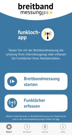 Screenshot von der App.