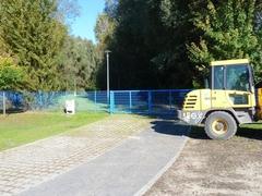 Die neue Zufahrt ist fertig.