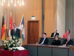 Festredner Jes Möller, Präsident des Landesverfassungsgerichts.