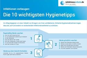 Mit Hygienetipps Infektionen vorbeugen