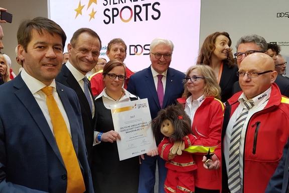 Stadtverband der DLRG beim Goldenen Stern des Sports beim Bundespräsidenten