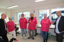 OB Keip im Gespräch mit Veredlungs-Profis.