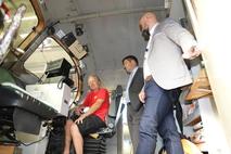 Im Führerstand einer Lok.