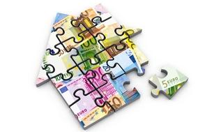 Puzzle das ein Haus darstellt