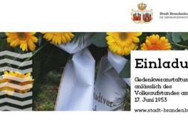 Gedenkveranstaltung anlässlich des Volksaufstandes am 17. Juni 1953