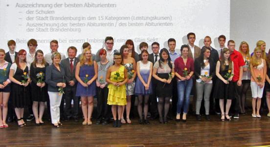 Die besten Abiturienten der Havelstadt 2013