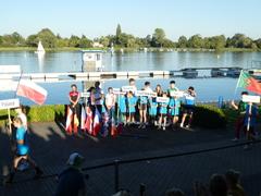 Vertreter der teilnehmenden Länder beim Einmarsch der Nationen.