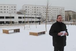 Dr. Wolfgang Erlebach stellt die wesentlichen Maßnahmen der Aufwertung vor