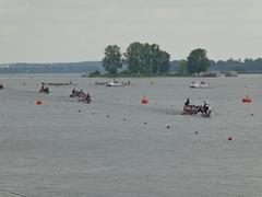 Spannende "Verfolgungsjagden" gibt es auf dem Rundkurs der 2.000-Meter-Distanz zu erleben.