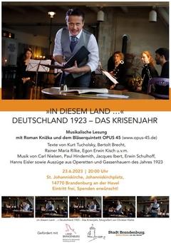 Plakat zur Ankündigung der Veranstaltung