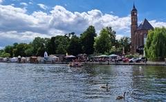 Blick über die Havel auf den nördlichen Festbereich.