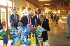 kurz vor dem traditionellen Nationsdinner im Domstiftsgut Mötzow