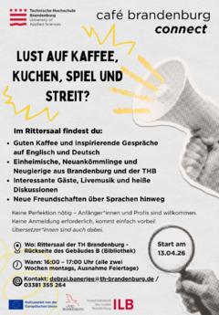 Flyer von Café Brandenburg Connect.
