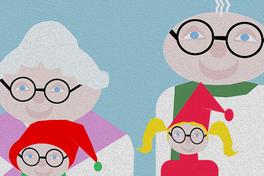 Großeltern und ihre Enkelkinder