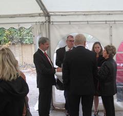 Grundstein für den Erweiterungsbau der Polizeidirektion West