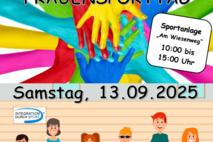 Flyer für Sportfest für Alle.