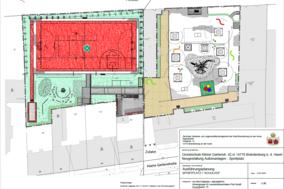 Ausführungsplanung Gestaltung Sportplatz und Schulhof