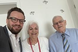Bürgermeister Michael Müller besuchte Gertrud & Hans-Joachim Schlaegel anlässlich ihres 65. Hochzeitstages.