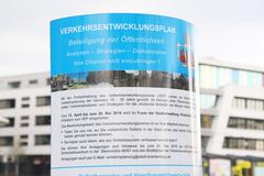 Informationsstand zum Verkehrsentwicklungsplan am Hauptbahnhof