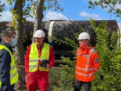 Brücke 20. Jahrestag am Altstädtischen Bahnhof ist nun Geschichte