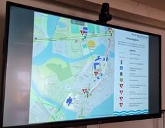 Idee für einen Schulwegplan zur Evangelischen Grundschule.