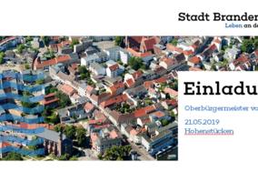 Oberbürgermeister in Hohenstücken vor Ort