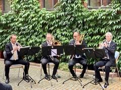 Das Blechbläserquartett der Brandenburger Symphoniker.