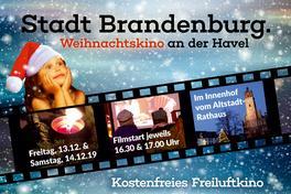 Weihnachtskino am Altstädtischen Rathaus am 2. Adventswochenende