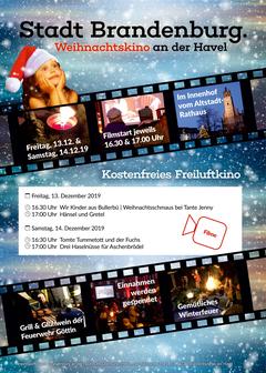 Programmposter zum Weihnachtskino 2019