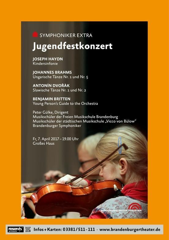 Jugendfestkonzert im Brandenburger Theater am 7. April 2017
