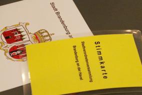 Stimmkarte der Stadtverordnetenversammlung