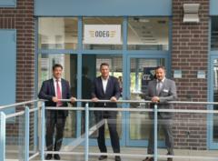 Oberbürgermeister Steffen Scheller, Bernd Schniering, ODEG-Geschäftsführer, Michael Glaser, Geschäftsführer Jobcenter Brandenburg an der Havel (v.l.n.r.)