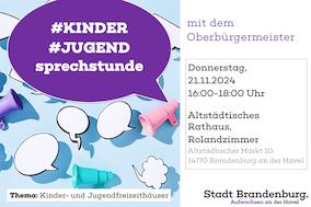 Plakat Kinder- und Jugendsprechstunde