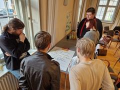 In Gruppenarbeit wurden Jugendwohlfühlplätze benannt.