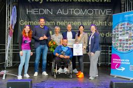 Organisatoren und Unterstützer der Weltrekordaktion.