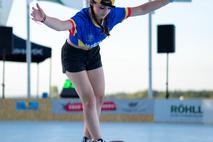 Balance ist auf dem Skateboard gefragt