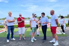 Eröffnung des Sportabzeichentages mit Oberbürgermeister Steffen Scheller.