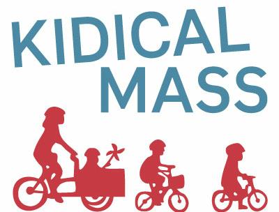Kinder-Fahrrad-Demo in der Stadt Brandenburg an der Havel