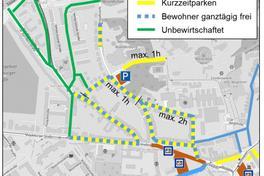 Erweiterung und Änderungen im Bewohnerparkbereich E 