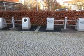 Unterflurcontainer für Papier geschlossen