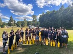 Auf Paddeltour ging es ebenfalls.