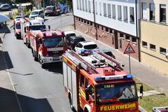 Der Festumzug zum 100. Geburtstag der Freiwilligen Feuerwehr Klein Kreutz.
