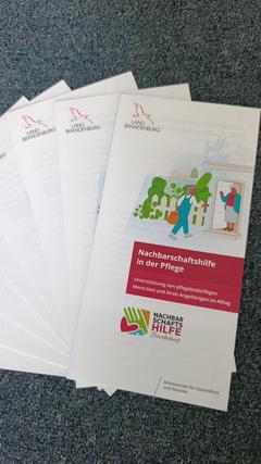 Flyer für die Nachbarschaftshilfe.
