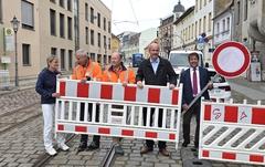 Sie machen den Weg frei: Steffen Scheller, Jörg Vogler, Andreas Stein, Thomas Laschinski und Britta Kornmesser.