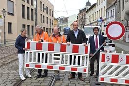Sie machen den Weg frei: Steffen Scheller, Jörg Vogler, Andreas Stein, Thomas Laschinski und Britta Kornmesser.