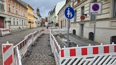 Restarbeiten in Gehwegbereichen werden im Laufe der nächsten Woche erledigt.