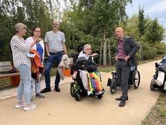 Im Gespräch mit einer Teilnehmerin der Veranstaltung.
