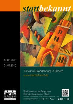 Plakat zur Kunstausstellung „statt bekannt“